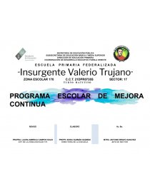 Programa escolar de mejora continua. Página 1