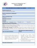 Ficha descriptiva de la alumna o el alumno 5°