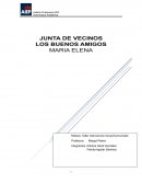 La junta de vecinos “Los Buenos Amigos”