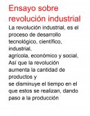 Ensayo sobre revolución industrial