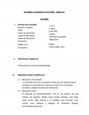 Examen cognoscitivo mini - mental