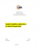 Cuadro Analítico, salud ocupacional