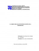 El cambio como valor estratégico dentro de la organización