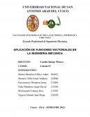 Aplicación de funciones vectoriales en la ingenieria mecanica