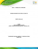 Paso 1 – formular el problema