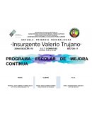 Programa escolar de mejora continua