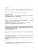Informe sobre Asesoría Laboral basada en el Código del Trabajo de Chile
