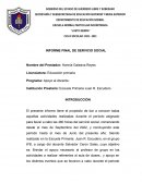 Informe final de servicio social