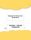 Examen español-tercer-trimestre