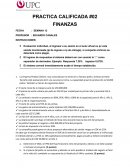Práctica calificada #02 Finanzas