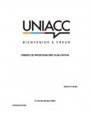 Diseño de investigación cualitativa