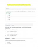 Cuestionario sobre características básicas de las ondas