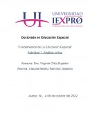 Fundamentos de La Educación Especial