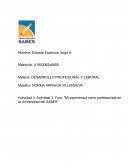 Foro: "Mi experiencia como profesionista en la Universidad del SABES"