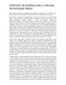 Definición de analítica web y métricas, terminología básica