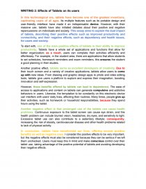 Effects of Tablets on its users. Página 1
