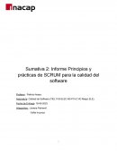 Informe Principios y prácticas de SCRUM para la calidad del software