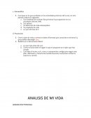 Análisis de mi vida