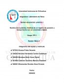 Práctica: Análisis de un registro de posición y tiempo hecho con un cronómetro digital