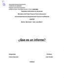 ¿Que es un informe?