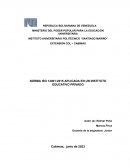 Norma ISO 14001:2015 aplicada en un Instituto Educativo Privado