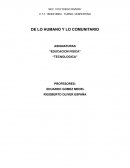 De lo humano a lo comunitatrio