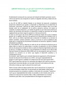 Importancia de la Ley 115 y estatuto docente en Colombia