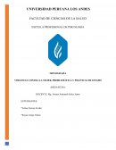 Violencia contra la mujer: problemática y política de estado