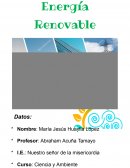 Energía Renovable