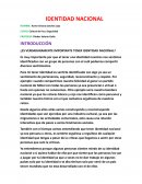 ¿Es verdadaramente importante tener Identidad Nacional?