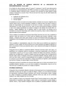 Acta de reunión de consejo directivo de la asociación de microempresarios “Villa 2000”