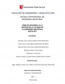 Cómo se desarrolló la gestión de la calidad en la ingeniería industrial hasta hoy