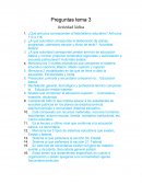 Preguntas tema 3. Actividad lúdica