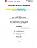 Programa de investigación formativa