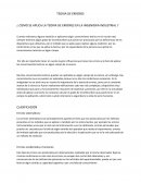 ¿Cómo se aplica la teoria de errores en la ingenieria industrial ?