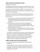 Relación entre pedagogía y educación