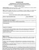 Desarrollo de proyecto de investigación educativa