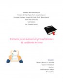 Unidad curricular: Auditoria