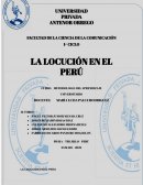 La Locución en el Perú