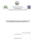 Estudio del eslabón producción de la agrocadena de la papa (solanum tuberosum l.) en Venezuela, periodo 2003 - 2013