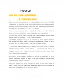 Ensayo sobre cómo percibo la comunicación de estudiantes en una I.E