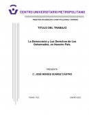 La Democracia y Los Derechos de Los Gobernados, en Nuestro País