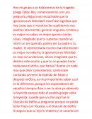 La Tragedia griega Edipo Rey