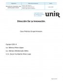 Dirección de la Innovación. Caso práctico grupal: Amazon