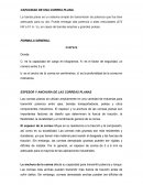 Capacidad de una correa plana