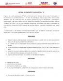 Informe del diagnóstico aplicado a 4°