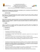 Proyecto de trabajo que pretende desarrollar la academia de matemáticas durante el ciclo escolar 2018-2019