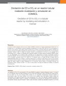 Oxidación de CO a CO2 en un reactor tubular mediante modelación y simulación en COMSOL