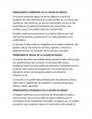 Problemática ambiental de la ciudad de Ibague