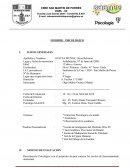 Reevaluación Psicológica con el propósito de para conocer los niveles de funcionamiento intelectual